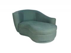 Mid Century Modern Petite Cloud Sofa Chaise Lounge or Loveseat with Plinth Base - 1749197