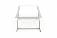 Mid Century Modern Polished Chrome Barcelona Style Coffee Table Base - 4172251