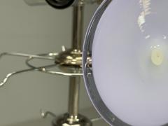 Mid Century Modern Purple Murano Glass Chrome Pendant Light 1960s - 4646174