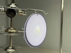 Mid Century Modern Purple Murano Glass Chrome Pendant Light 1960s - 4646175
