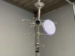 Mid Century Modern Purple Murano Glass Chrome Pendant Light 1960s - 4646176