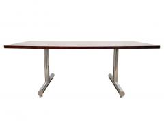 Mid Century Modern Rectangular Rosewood Dining Table or Conference Table - 2438529