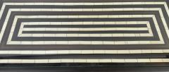 Mid Century Modern Resin Black White Console Mirror a Set 2 pcs - 3572478