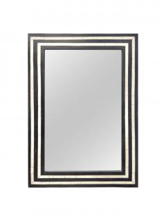 Mid Century Modern Resin Black White Console Mirror a Set 2 pcs - 3572480