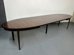Mid Century Modern Rosewood Ebony Dining Table Dunbar Art Deco Style - 2846612