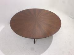 Mid Century Modern Round Wooden Coffee Table - 2855598