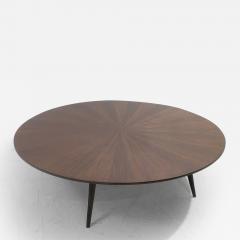 Mid Century Modern Round Wooden Coffee Table - 2858944