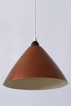 Mid Century Modern Scandinavian Copper Pendant Lamp or Hanging Light 1960s - 4184871