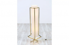 Mid Century Modern Sculpted Brass Floor Lamp - 2455884