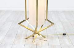 Mid Century Modern Sculpted Brass Floor Lamp - 2455886