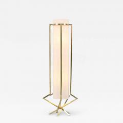 Mid Century Modern Sculpted Brass Floor Lamp - 2459682