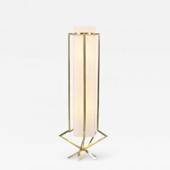 Mid Century Modern Sculpted Brass Floor Lamp - 2459682