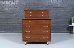Mid Century Modern Sculpted Highboy Dresser by Weiman - 4826687