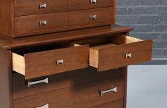 Mid Century Modern Sculpted Highboy Dresser by Weiman - 4826694