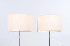 Mid Century Modern Sculpted Lucite Table Lamps - 2307439