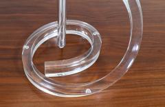 Mid Century Modern Sculpted Lucite Table Lamps - 2307452