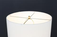 Mid Century Modern Sculpted Walnut Brass Floor Lamp - 3600364