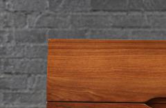 Mid Century Modern Sculpted Walnut Highboy Dresser - 4118619