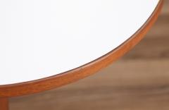 Mid Century Modern Sculpted Walnut Tripod Side Table - 3636233
