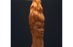 Mid Century Modern Sculpted Woman Figure Table Lamp by Lighthouse Co  - 4334257