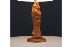 Mid Century Modern Sculpted Woman Figure Table Lamp by Lighthouse Co  - 4334258