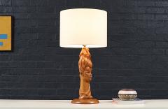Mid Century Modern Sculpted Woman Figure Table Lamp by Lighthouse Co  - 4700153