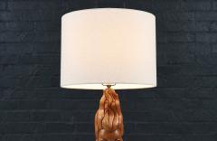 Mid Century Modern Sculpted Woman Figure Table Lamp by Lighthouse Co  - 4700154