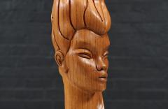 Mid Century Modern Sculpted Woman Figure Table Lamp by Lighthouse Co  - 4700160