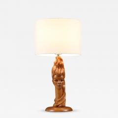 Mid Century Modern Sculpted Woman Figure Table Lamp by Lighthouse Co  - 4700195