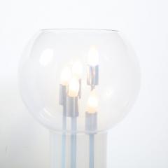 Mid Century Modern Sculptural Opalescent Glass Table Lamp - 1866084