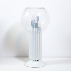 Mid Century Modern Sculptural Opalescent Glass Table Lamp - 1866104