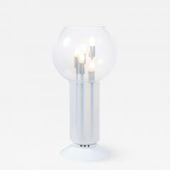 Mid Century Modern Sculptural Opalescent Glass Table Lamp - 1873471