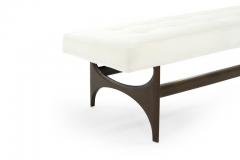 Mid Century Modern Sculptural Walnut Bench - 869393