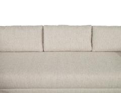 Mid Century Modern Sectional Sofa in Textured Linen - 2836449