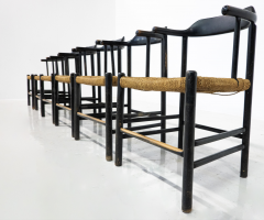 Mid Century Modern Set of 6 Armchairs Italy 1960s - 3437967
