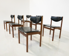 Mid Century Modern Set of 6 Scandinavian Chairs 1960s - 3417386