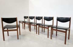 Mid Century Modern Set of 6 Scandinavian Chairs 1960s - 3417387