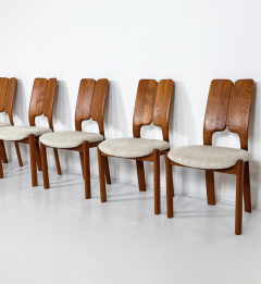 Mid Century Modern Set of 6 Scandinavian Chairs 1960s - 4057162