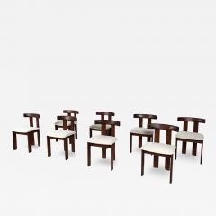 Mid Century Modern Set of 8 Chairs by Luigi Vaghi 1960s - 4344559
