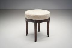 Mid Century Modern Set of Four Stools in Cowhide Europe ca 1950s - 3090101