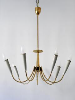 Mid Century Modern Seven Flamed Sputnik Pendant Lamp or Chandelier Germany 1950s - 2245021