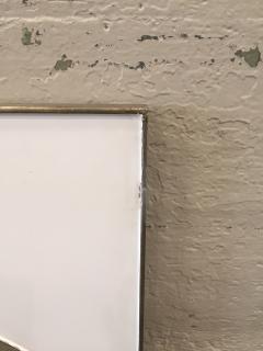 Mid Century Modern Silver Metal Framed Mirror - 2094630
