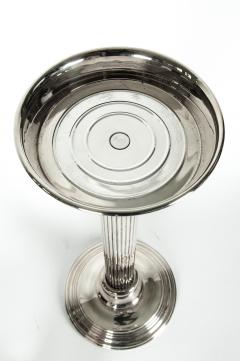 Mid Century Modern Silver Plate Ice Bucket Wine Cooler on Stand - 554816