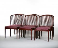 Mid Century Modern Slatted Back Straight Barrel Legs Dining Chair Set 8 - 3056416