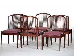 Mid Century Modern Slatted Back Straight Barrel Legs Dining Chair Set 8 - 3056417