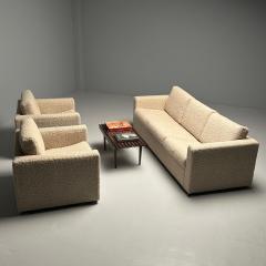 Mid Century Modern Sofa by Stendig New Luxurious Boucle Switzerland 1950s - 3382603