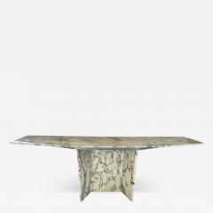 Mid Century Modern Solid Carrera Marble Sofa or Console Table - 4256522