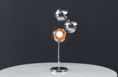 Mid Century Modern Space Age 3 Globe Chrome Table Lamp - 3725215