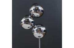 Mid Century Modern Space Age 3 Globe Chrome Table Lamp - 3725219