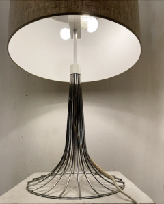 Mid Century Modern Space Age Chrome Lamp 1970s - 3324649